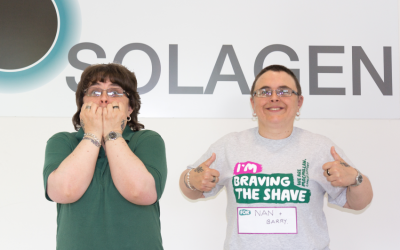 Employee Braves the Shave for Charity